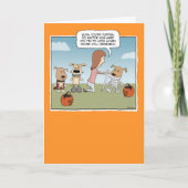 Carte Funny Adorable Monster Puppies Halloween (Devant)