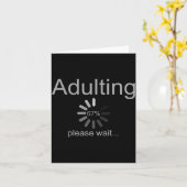 Carte Funny Adult 18th Birthday Fun 67 Loading Meme Girl (Fleur jaune)