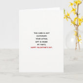 Carte Funny Adult Valentines Gift Card (Fleur jaune)