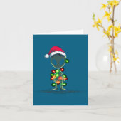 Carte Funny Alien Christmas Graphics Lights Lover Extrat (Fleur jaune)