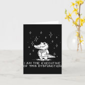 Carte Funny Alligator I Am The Executive Of This Dysfunc (Fleur jaune)