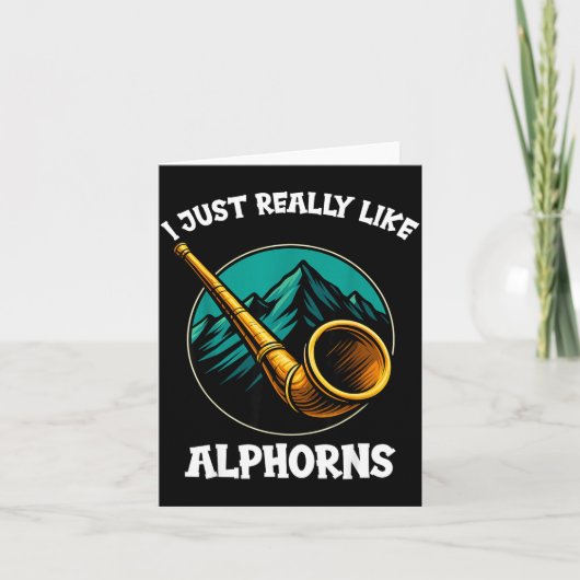Carte Funny Alphorn  (Devant)