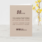 Carte Funny and Sarcastic Apology Card (Fleur jaune)