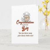 Carte Funny and Sarcastic New Baby Card (Fleur jaune)