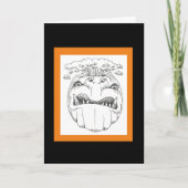 Carte Funny ANGRY CITROUILLE (Devant)