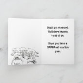 Carte Funny ANGRY CITROUILLE (Intérieur)