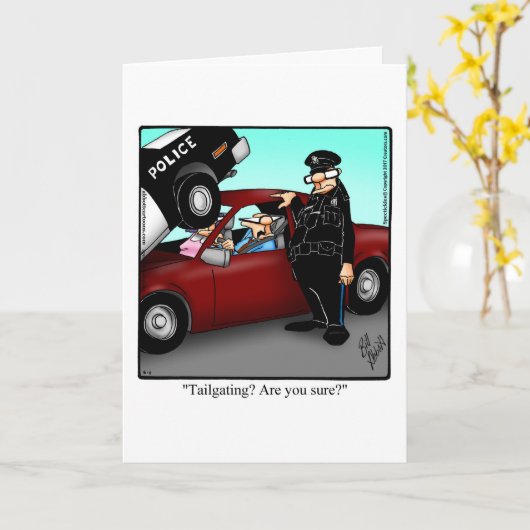 Carte Funny Anniversaire Card (Fleur jaune)