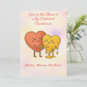 Carte Funny Anniversaire Card - Vous êtes mon fromage (Debout devant)