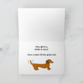 Carte Funny Anniversaire Puns pour Amoureux des chiens (Intérieur)