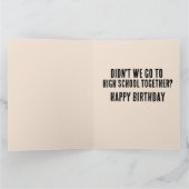 CARTE FUNNY ANNIVERSAIRE VIEUX HOMME JOKE GREETING CARD (Intérieur)