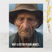 CARTE FUNNY ANNIVERSAIRE VIEUX HOMME JOKE GREETING CARD (Fleur jaune)