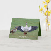 Carte Funny Anniversary (Fleur jaune)