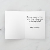 Carte Funny Anniversary Card : Célébrez l'amour (Intérieur)