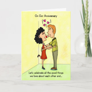 Carte Funny Anniversary Card : Célébrez l'amour