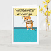 Carte Funny Annoyed and Grumpy Cat birthday (Fleur jaune)