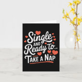 Carte Funny Anti-Valentines Day Singles (Fleur jaune)