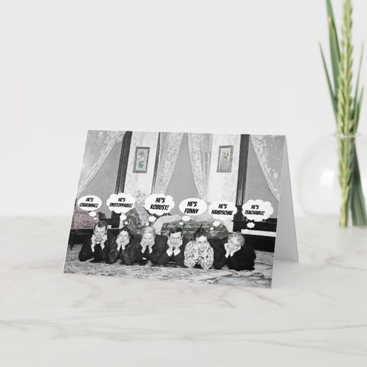 Carte FUNNY ANTIQUE EDWARDIAN Pensée bulles Photo (Devant)