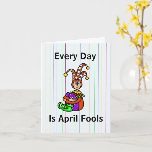 Carte Funny April Fool's Day Card (Fleur jaune)