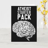 Carte Funny Atheist Starter Pack - Conception Chrétienne (Fleur jaune)