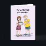 Carte Funny Baby Boomer Birthday Card<br><div class="desc">Funny Senior Birthday Greeting Card pour un homme appelé Papa</div>