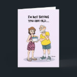 Carte Funny Baby Boomer Birthday Card<br><div class="desc">Funny Senior Birthday Greeting Card pour un homme appelé Papa</div>