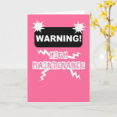 Carte Funny baby girl (Fleur jaune)