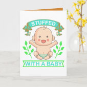 Carte Funny baby stuffed add message  (Fleur jaune)