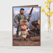 Carte Funny Baby's First Steps Card (Fleur jaune)