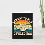 Carte Funny Bad Day To Be A Deviled Egg Meme (Devant)