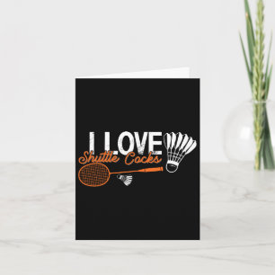 Carte Funny Badminton Humour Smash Shuttle Birdie Sport