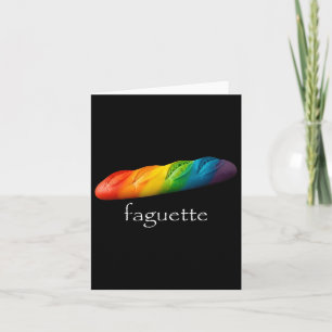 Carte Funny Baguette Arc en ciel Faguette Lgbt Pride Moi