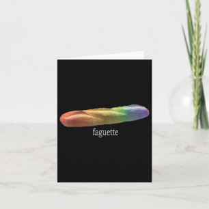 Carte Funny Baguette Arc en ciel Faguette Lgbt Pride Moi