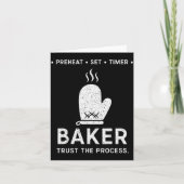 Carte Funny Baker Trust The Process Baking Motivation (Devant)