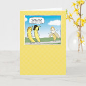 Carte Funny Banana a eu un Anniversaire Peel (Fleur jaune)