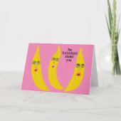 Carte Funny Bananes Romance Valentine Love Anniversaire (Devant)