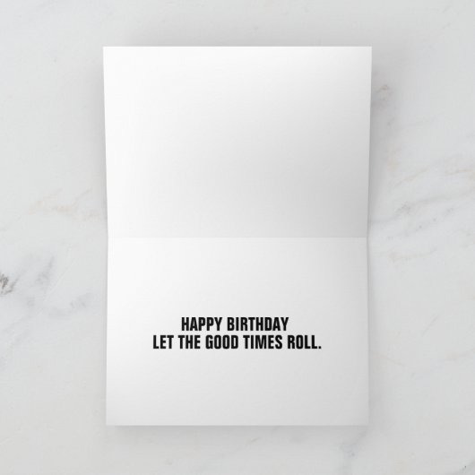 CARTE FUNNY BANNITHDAY CHIMPANZEE GREETING CARD (Intérieur)