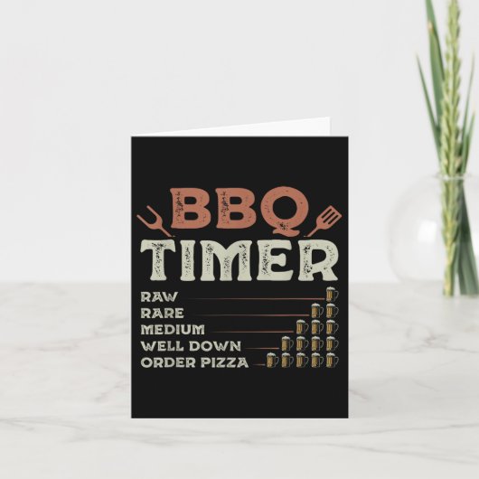Carte Funny Barbecue Grill Chef Grill Master Barbecue Lo (Devant)