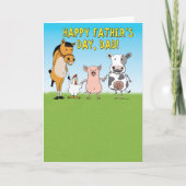 Carte Funny Barn Animals (Devant)