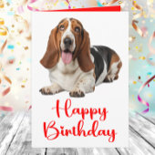 Carte Funny Basset Hound Anniversaire Amoureux de les ch