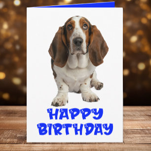 Carte Funny Basset Hound Anniversaire Amoureux de les ch