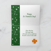 Carte Funny Basset Hound St. Patrick's Day (Intérieur)