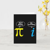 Carte Funny Be Rational Obtenir de vrais Math Lover ense (Fleur jaune)