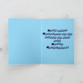 Carte Funny Beagle Dogs play baseball birthday (Intérieur)