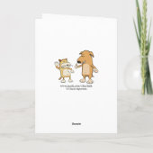 Carte Funny Bear et Shark Birthday (Dos)