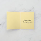 Carte Funny Bearded Chicken Head Close-Up  (Intérieur)