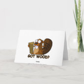 Carte Funny Beaver (Dos)