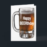 Carte FUNNY BEER birthday<br><div class="desc">Parfait pour l'anyone who beer ! Make em smile with this one ! Lac our store for lots of unique venin and apparel !</div>