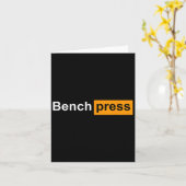 Carte Funny Bench Press (Fleur jaune)