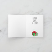 Carte Funny Biden Christmas : Laisse-le Joe (Intérieur)