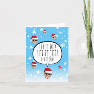 Carte Funny Biden Christmas : Laisse-le Joe